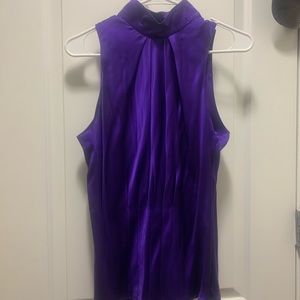 GORGEOUS Vintage purple silk blouse.